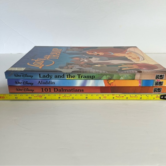 Disney Classic Series 4 Storybooks VTG Aladdin Sleeping Beauty Lady & the Tramp - Picture 12 of 14